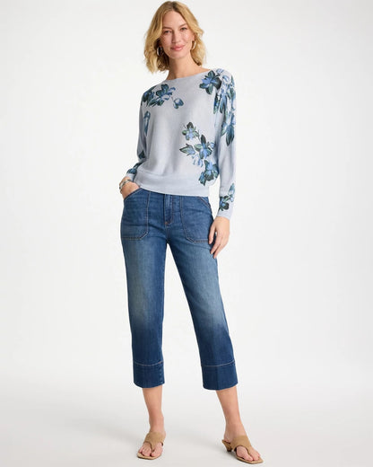 Chico's Straight Utility Crop Jean