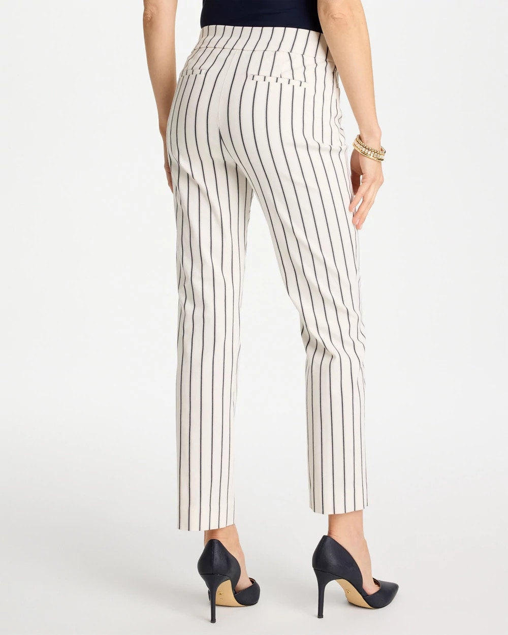 Chico's Pinstriped Brigitte™ Slim Ankle Pants