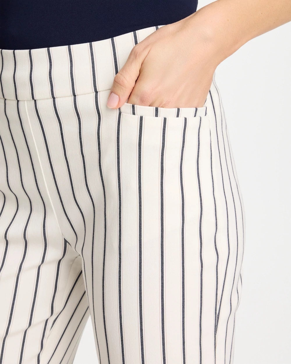 Chico's Pinstriped Brigitte™ Slim Ankle Pants