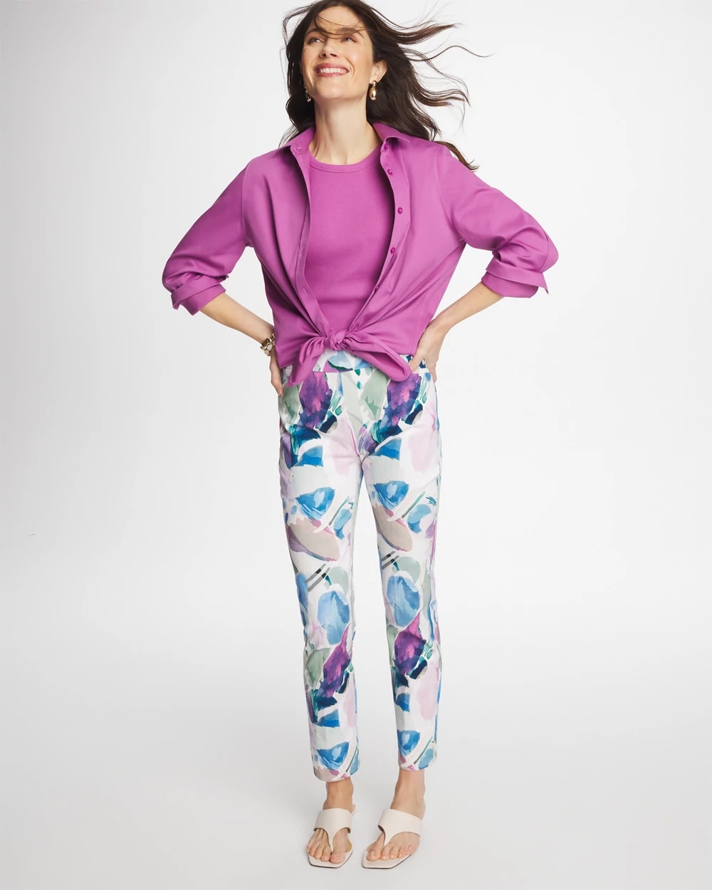 Chico's Blur Geo Brigitte™ Slim Ankle Pants