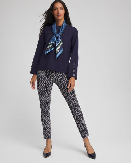 Chico's Brigitte™ Chain Connection Slim Ankle Pants