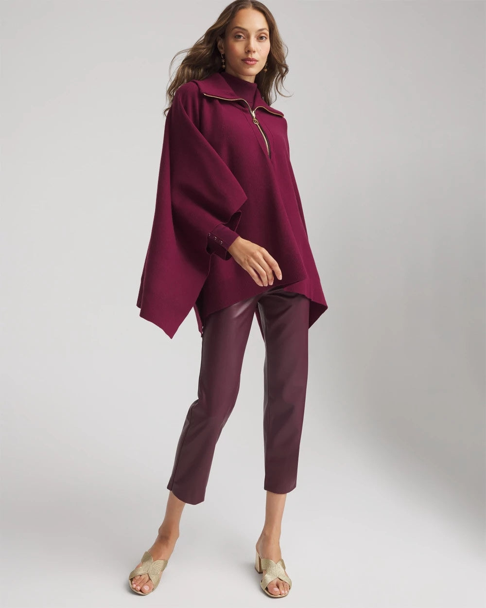 Chico's Faux Leather Brigitte™ Pull-On Cropped Pants