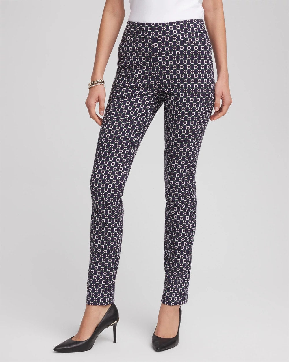 Chico's Brigitte™ Chain Connection Slim Pants