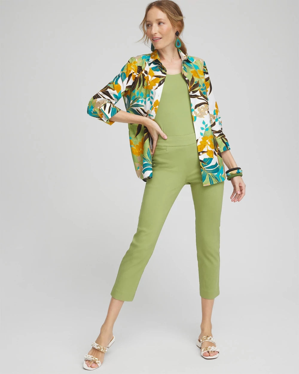 Chico's Brigitte™ Pull-On Slim Cropped Pants