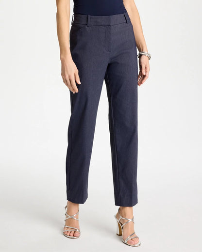 Chico's Emme Fly Front Straight Ankle Pants