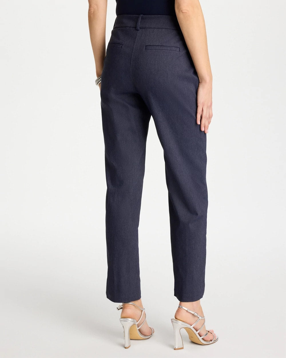 Chico's Emme Fly Front Straight Ankle Pants