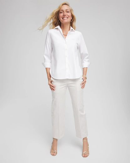 Chico's Emme Striped Sailor Straight Crops