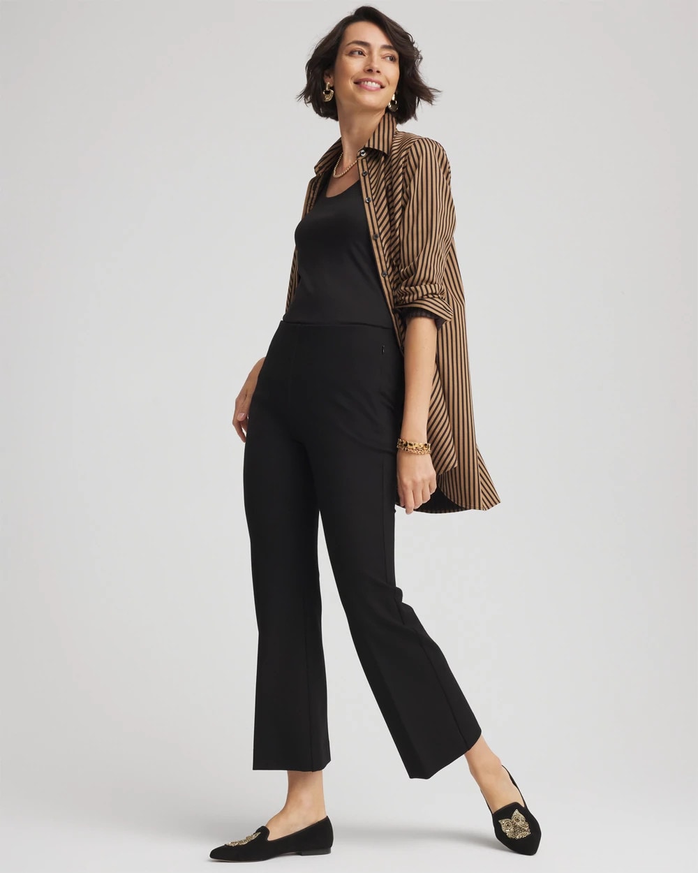 Chico's Juliet Slim Cropped Flared Pants