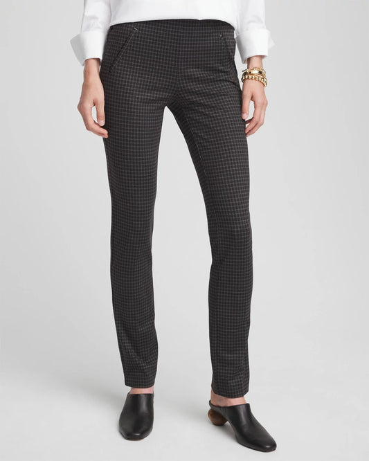 Chico's Juliet Tonal Check Pants