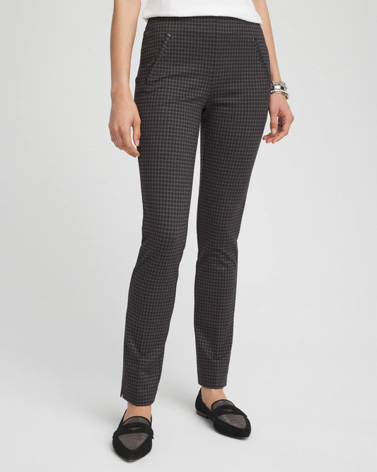 Chico's Juliet Tonal Check Ankle Pants