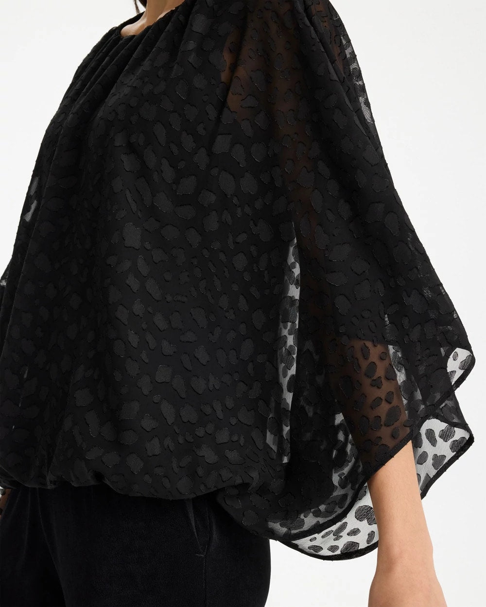 Chico's Travelers™ Bubble Hem Top