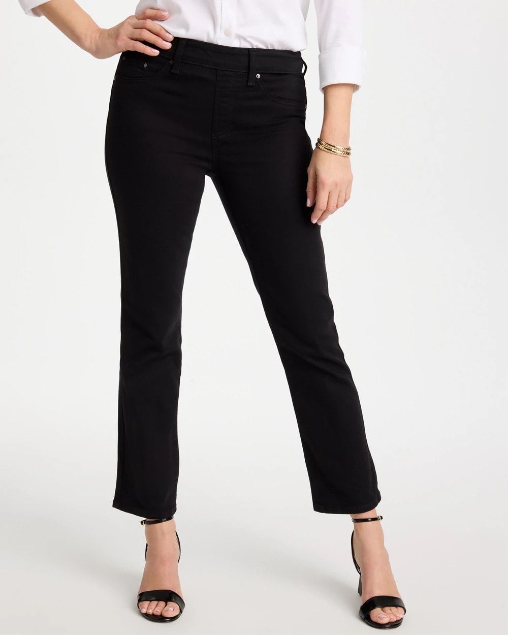 Chico's Pull-On Straight Jeans