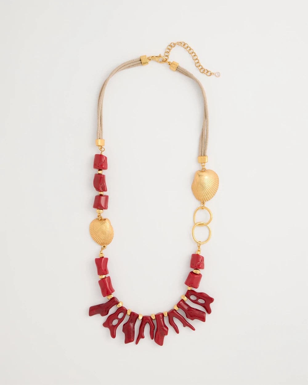 Chico's Chico's Originals Red Resin Necklace