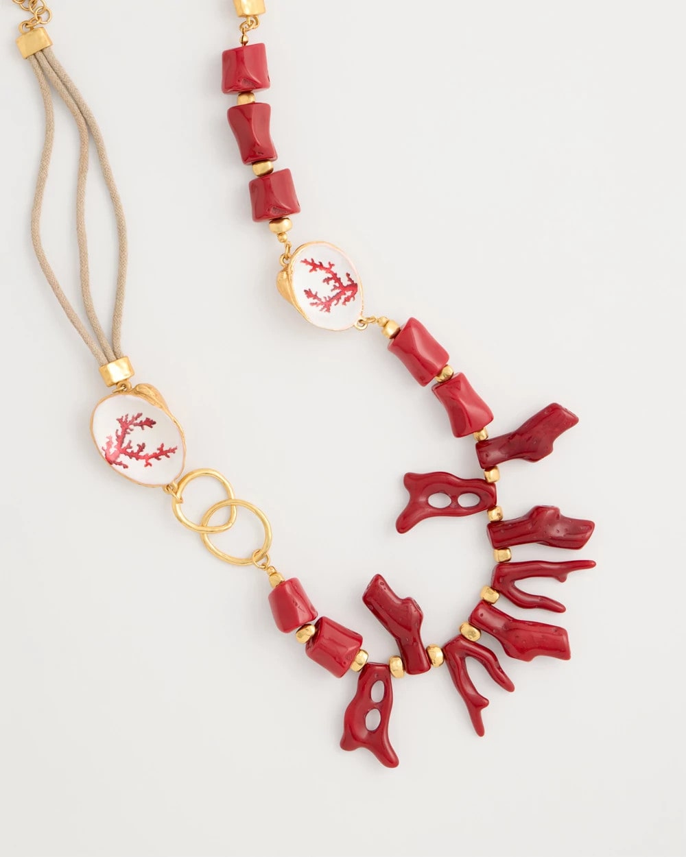 Chico's Chico's Originals Red Resin Necklace