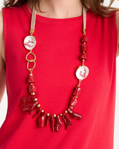 Chico's Chico's Originals Red Resin Necklace