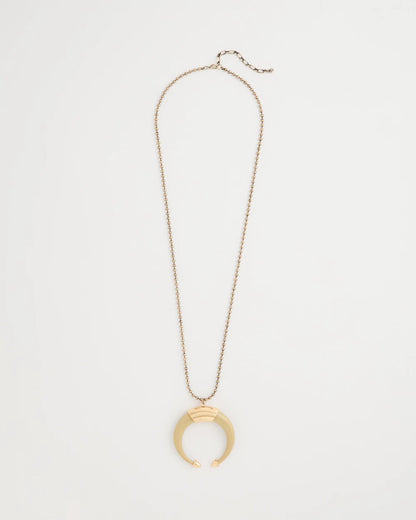 Chico's Long Horn Pendant Necklace