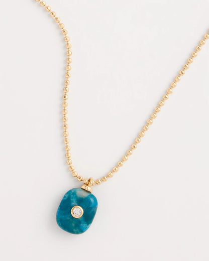 Chico's Genuine Jade Stone Pendant Necklace