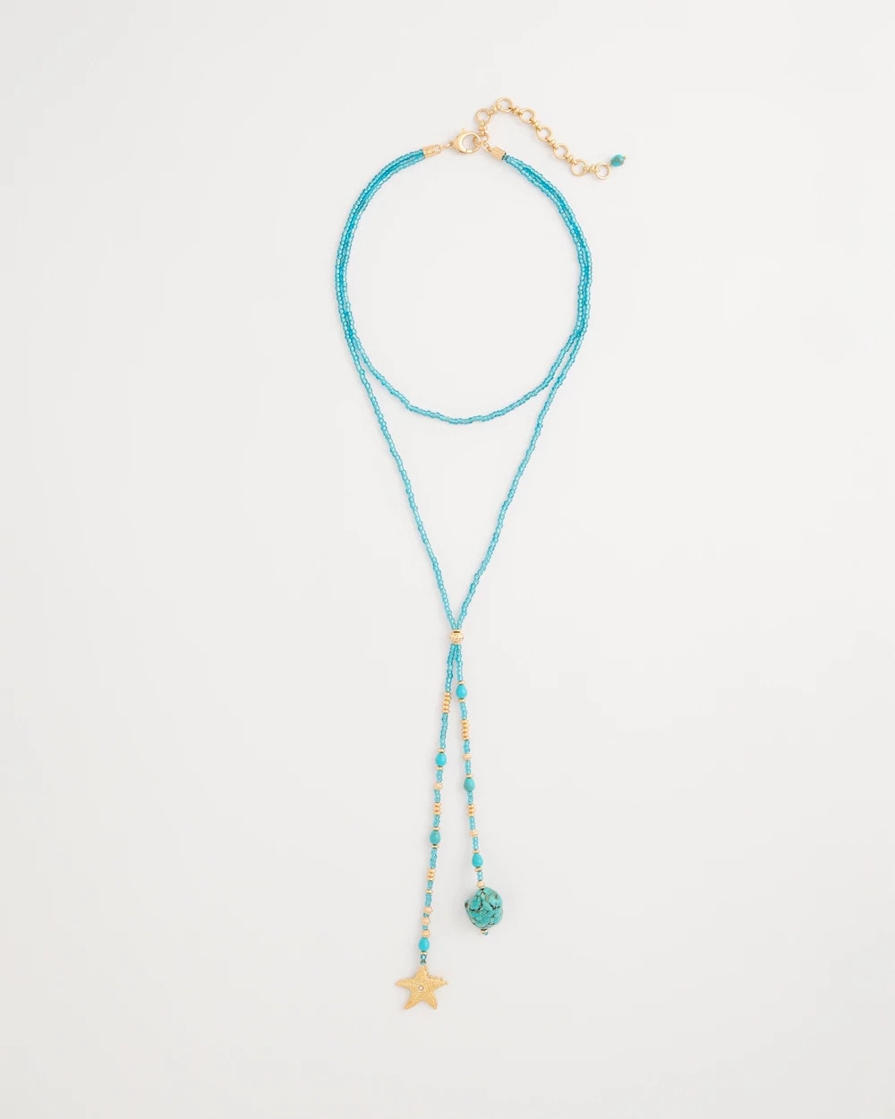 Chico's Genuine Turquoise Stone Y-Necklace