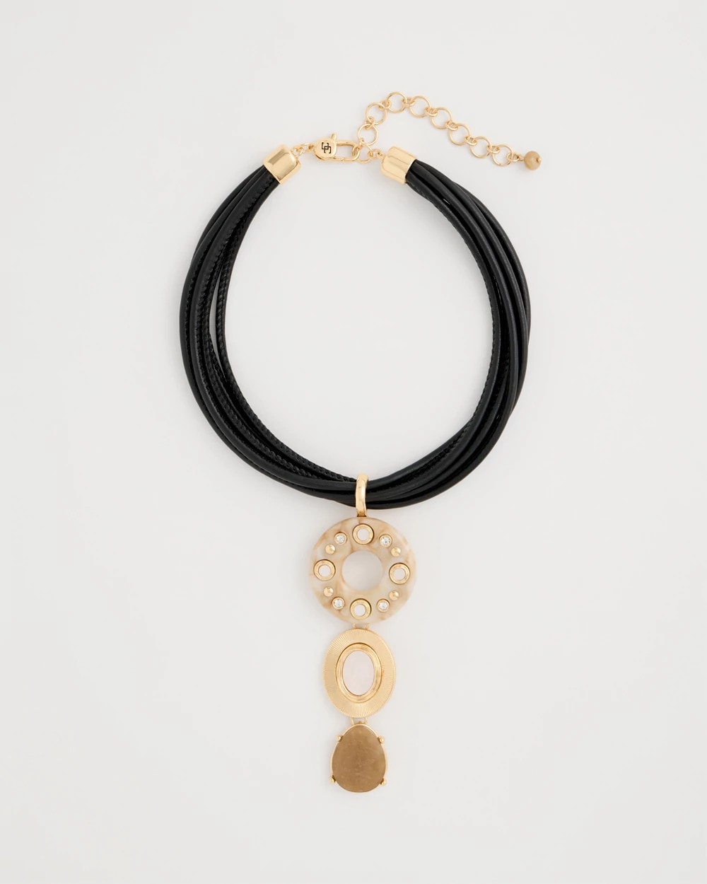 Chico's Embellished Linear Corded Necklace