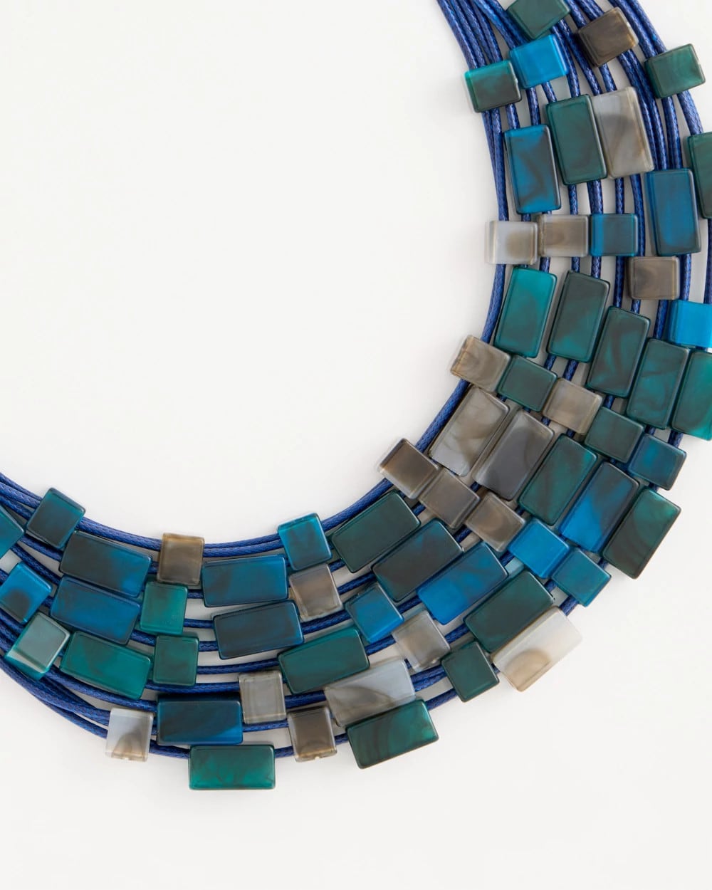 Chico's Chico's Originals Resin Square Corded Necklace