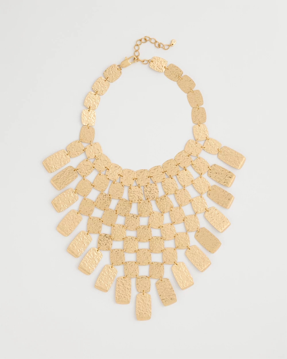 Chico's Chico's Originals Hammered Bib Necklace