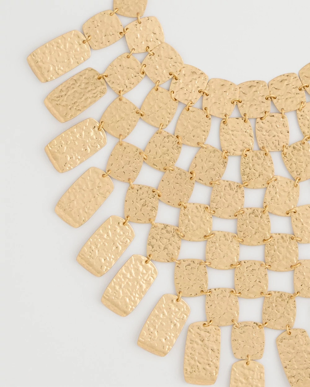 Chico's Chico's Originals Hammered Bib Necklace