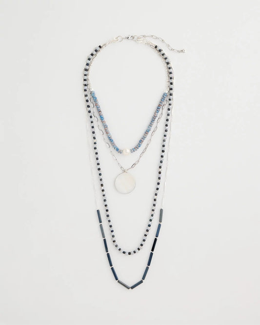 Chico's Siren Pendant Layered Necklace