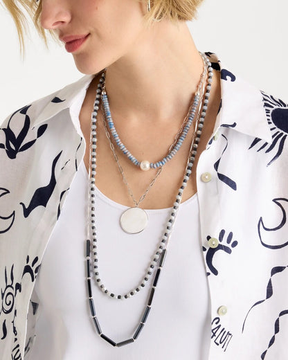 Chico's Siren Pendant Layered Necklace
