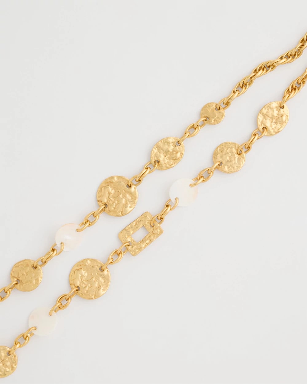 Chico's Pearl Hammered Short Necklace