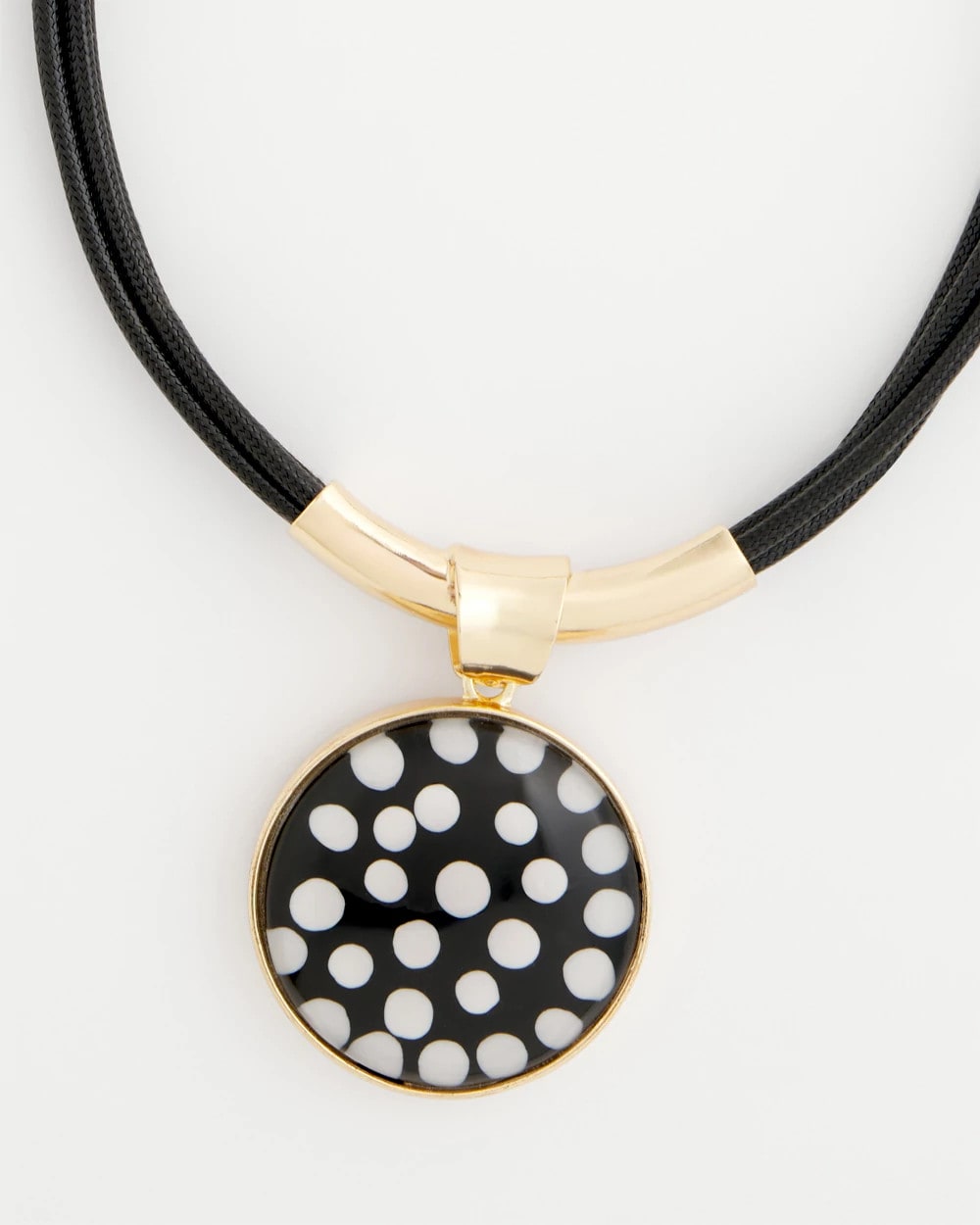 Chico's Polka Dot Pendant Necklace