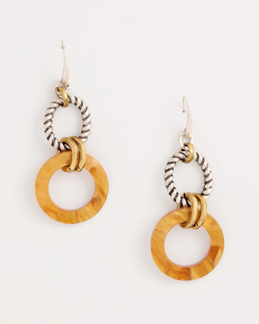 Chico's Linked Resin Drop Earrings