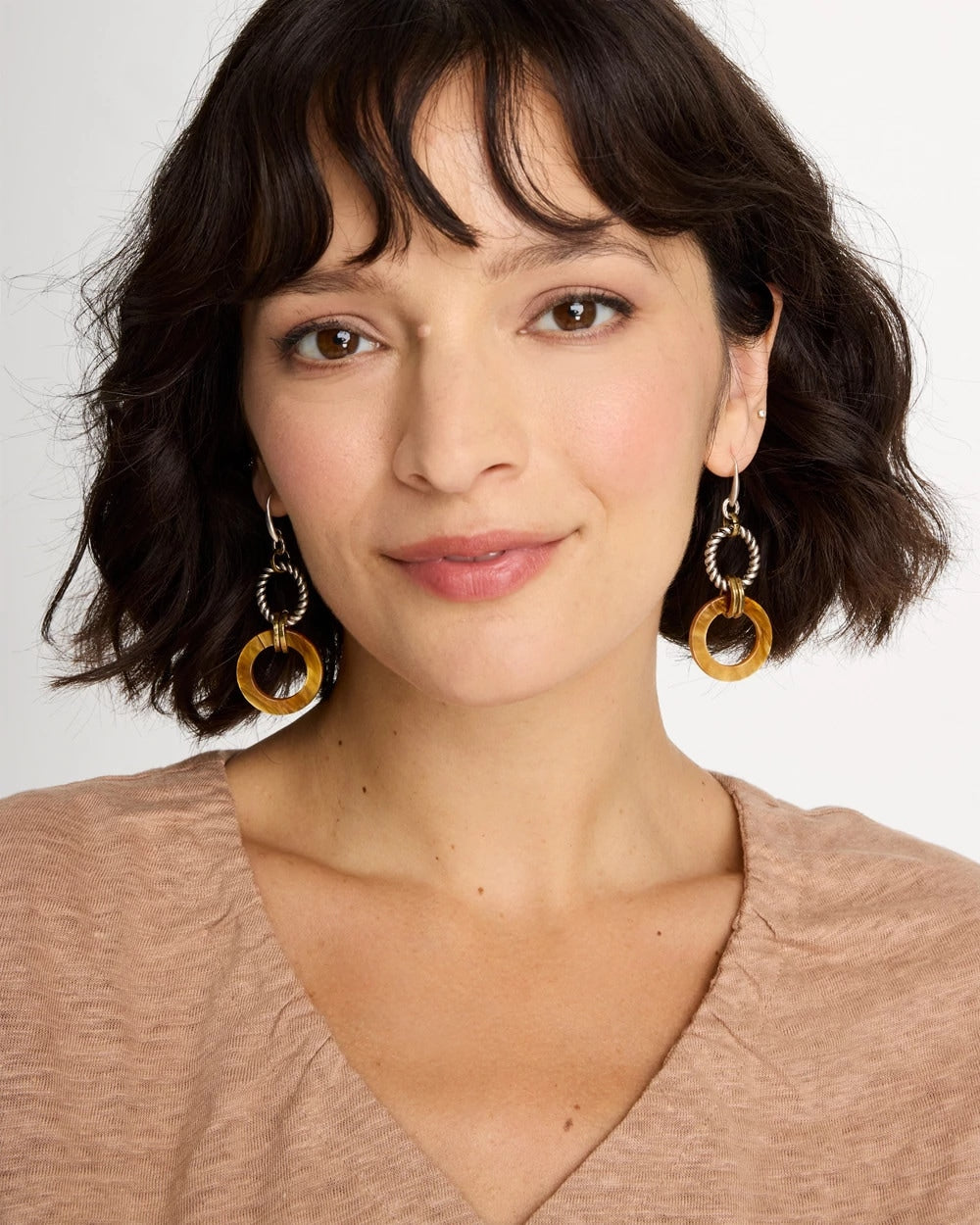 Chico's Linked Resin Drop Earrings