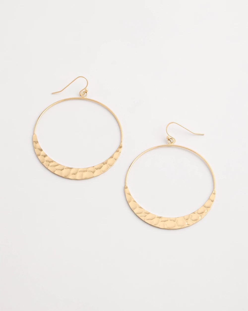 Chico's Hammered Hoop Earrings