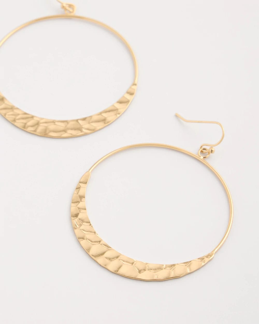 Chico's Hammered Hoop Earrings