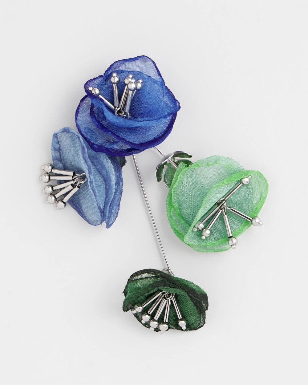 Chico's Multi Floral Linear Earrings