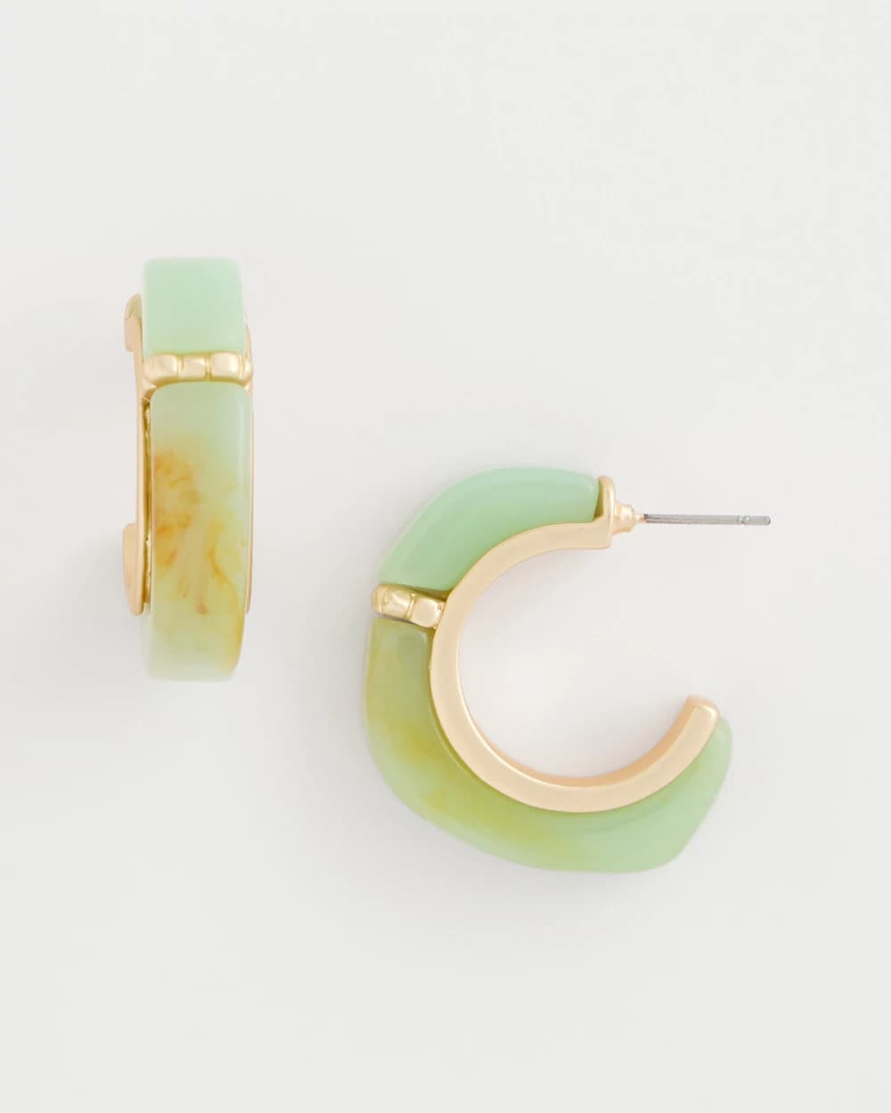 Chico's Aqua Tone Hoop Earrings