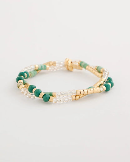 Chico's Genuine Howlite Beaded Stretch Bracelet