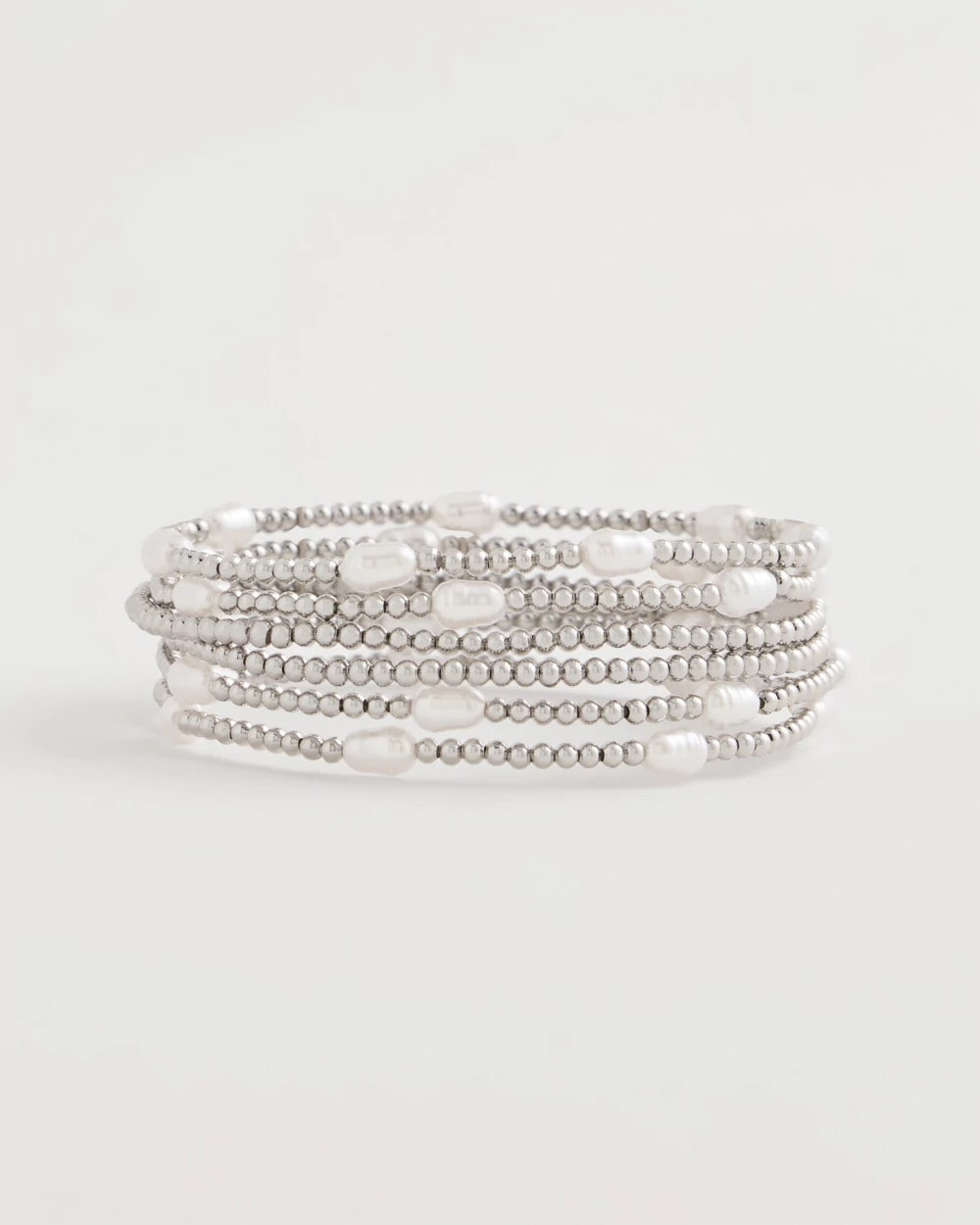 Chico's Pearlescent Bead Ball Bracelet