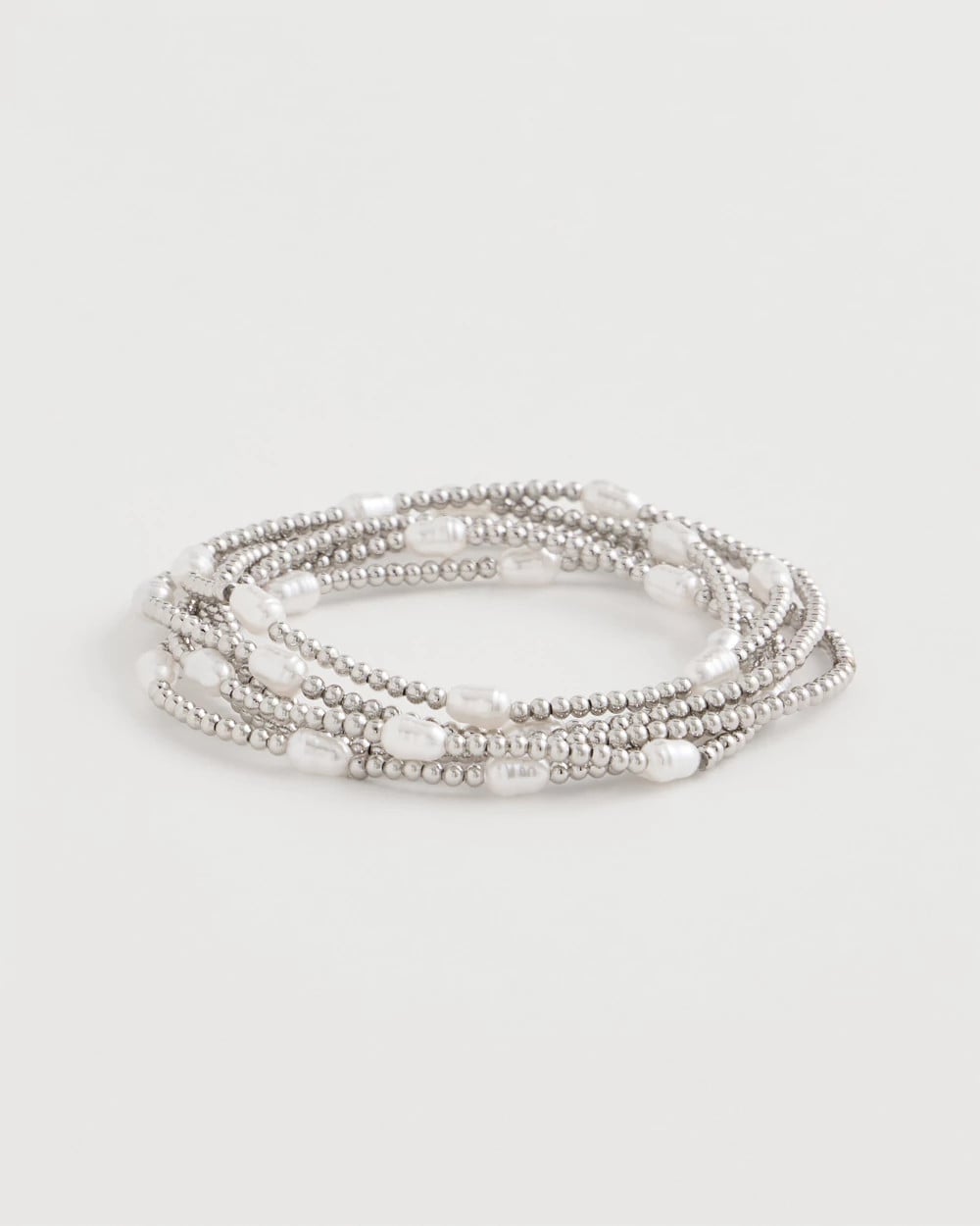 Chico's Pearlescent Bead Ball Bracelet