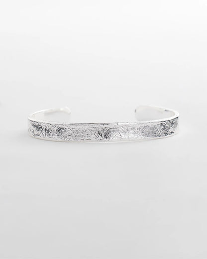 Chico's Silvertone Flexible Cuff Bracelet