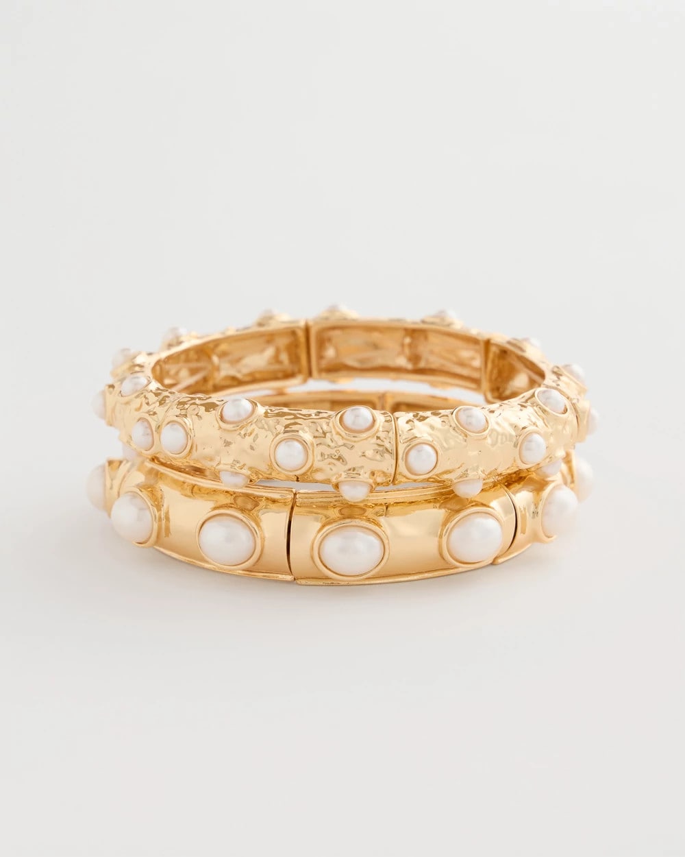 Chico's Stretch Cuff Bracelet Set of Two