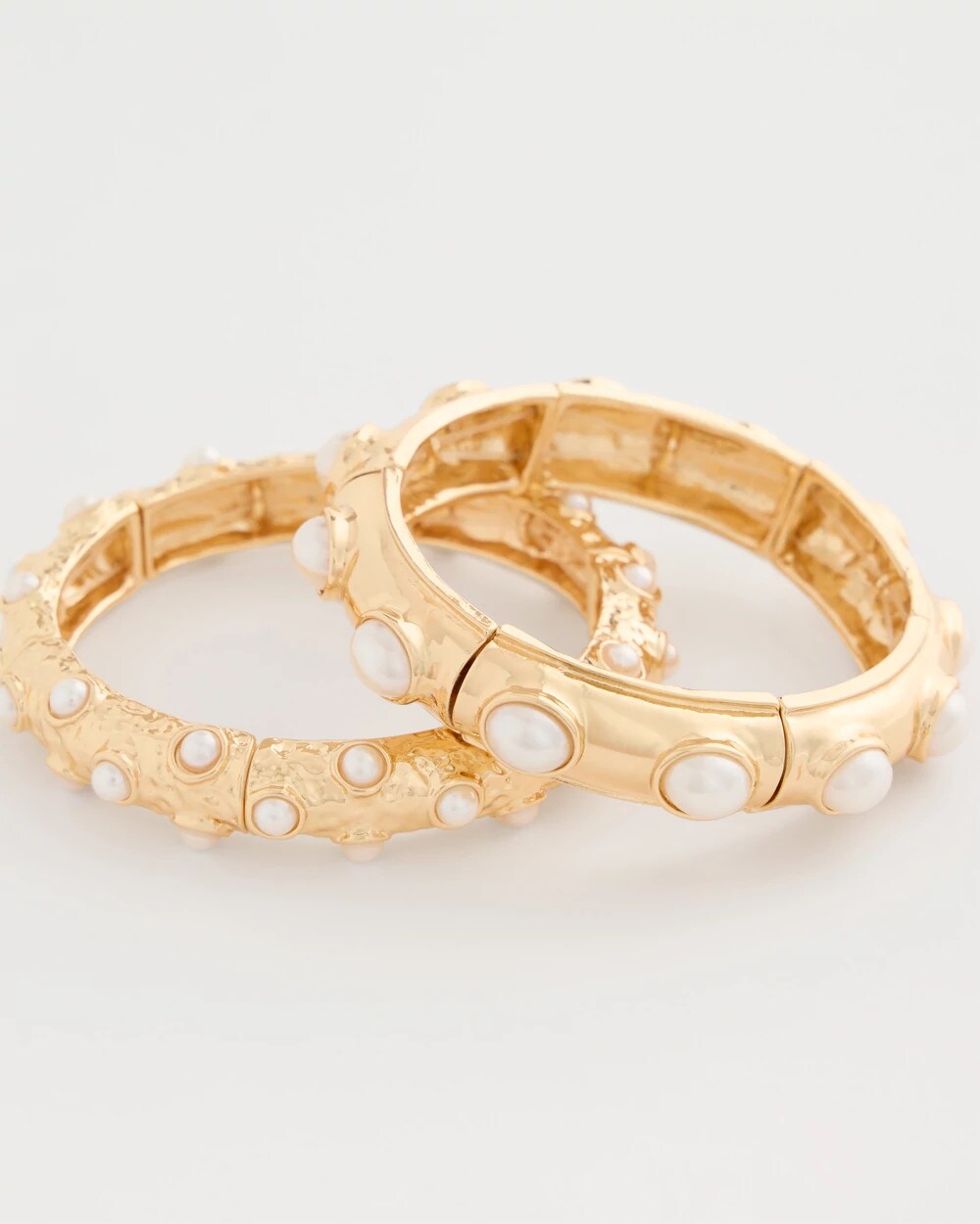 Chico's Stretch Cuff Bracelet Set of Two
