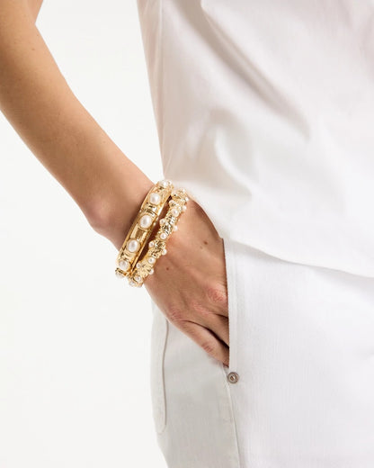 Chico's Stretch Cuff Bracelet Set of Two
