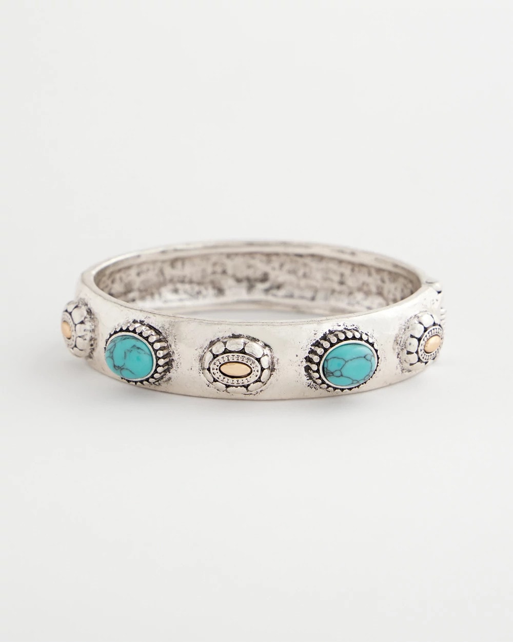 Chico's Turquoise Mixed Metal Bangle
