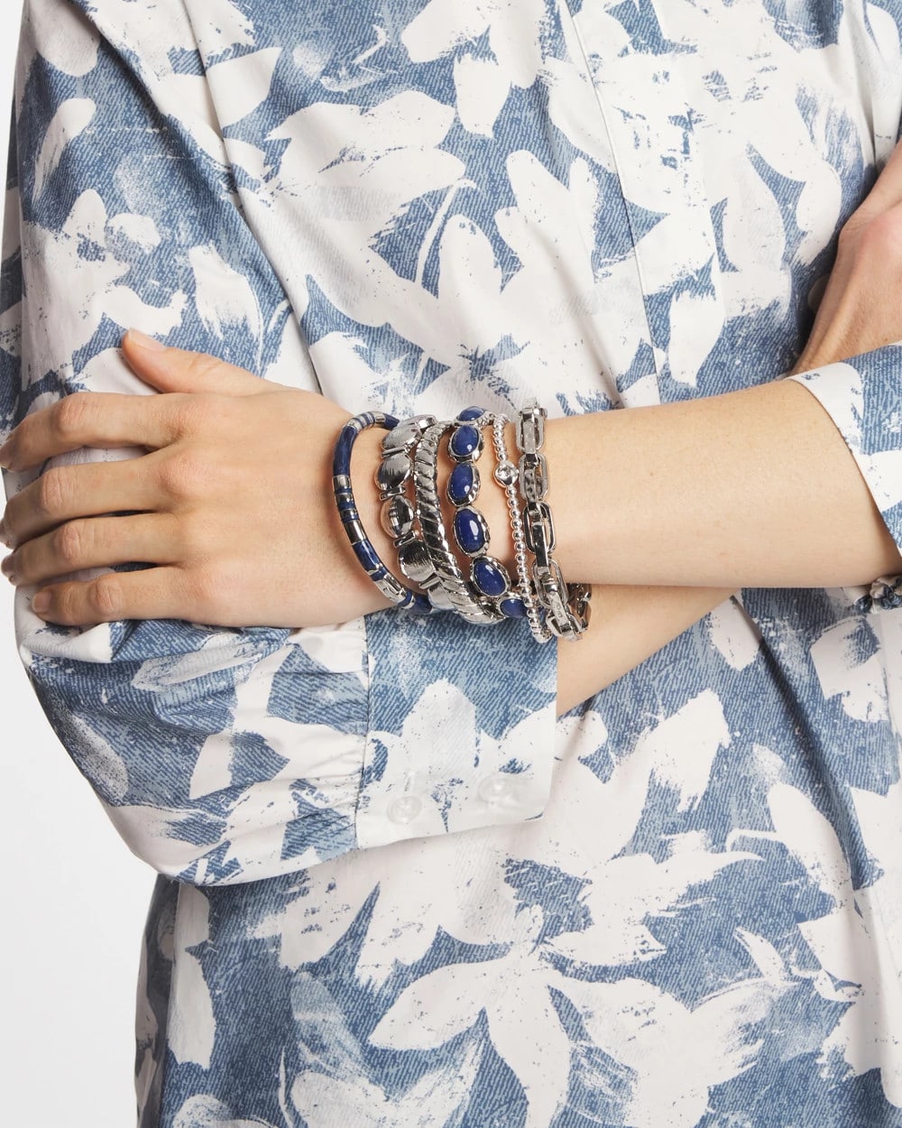 Chico's Blue Large Stretch Bracelet
