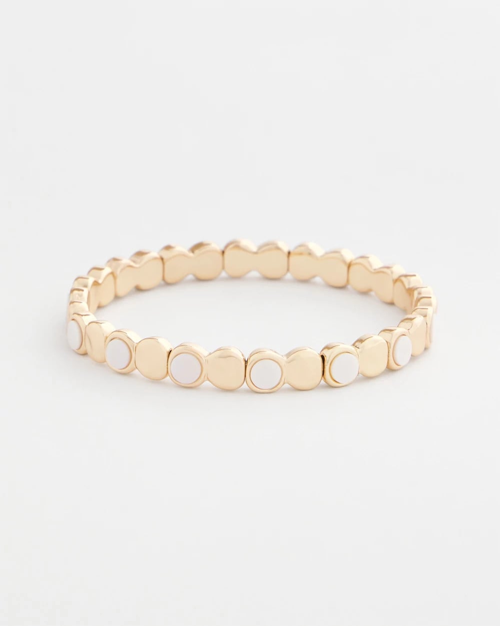 Chico's Pearl Mini Circle Stretch Bracelet