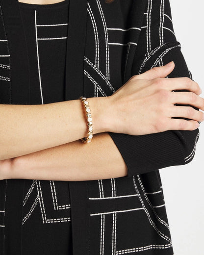 Chico's Pearl Mini Circle Stretch Bracelet