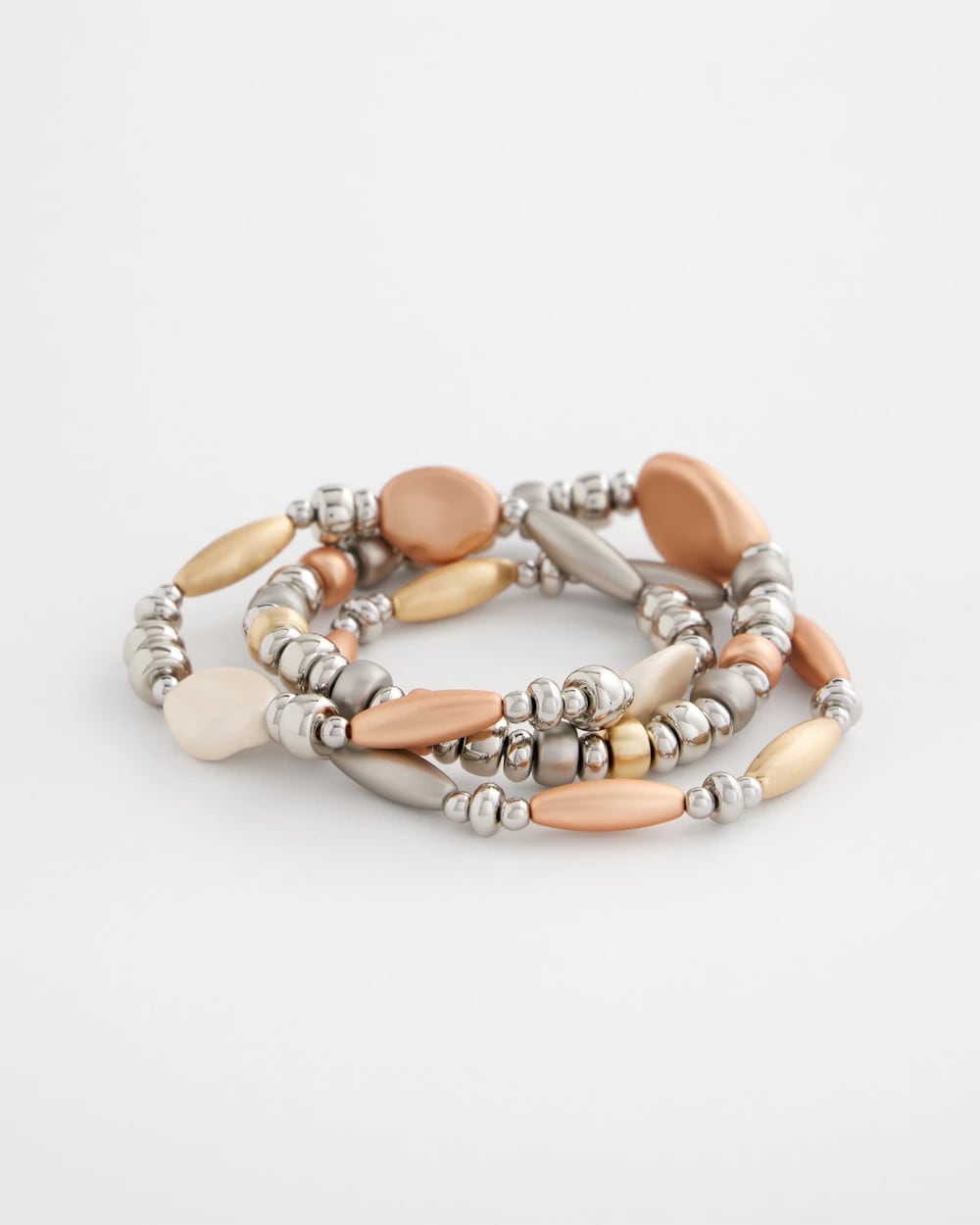 Chico's Mixed Metal Stretch Set of Three
