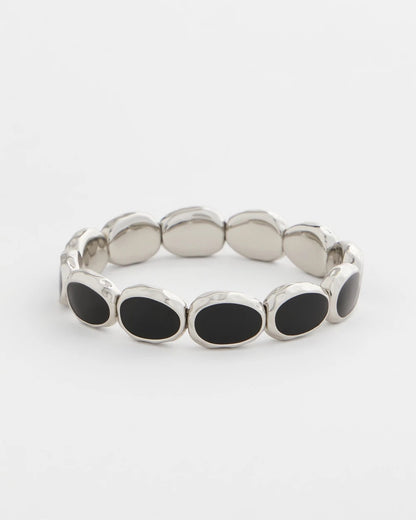 Chico's Black Large Stretch Bracelet
