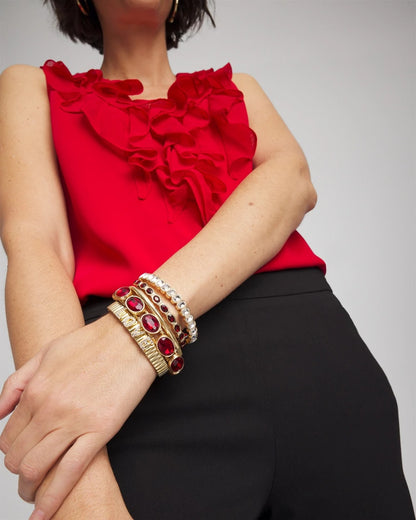 Chico's Gold Hinge Bangle
